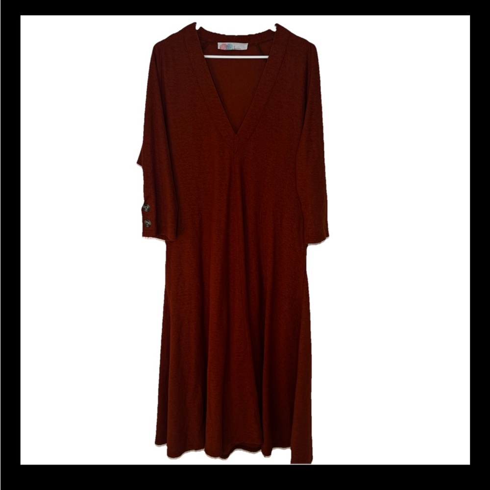 ‼️SALE‼️ Free People Beach Rust Boho Midi Dress